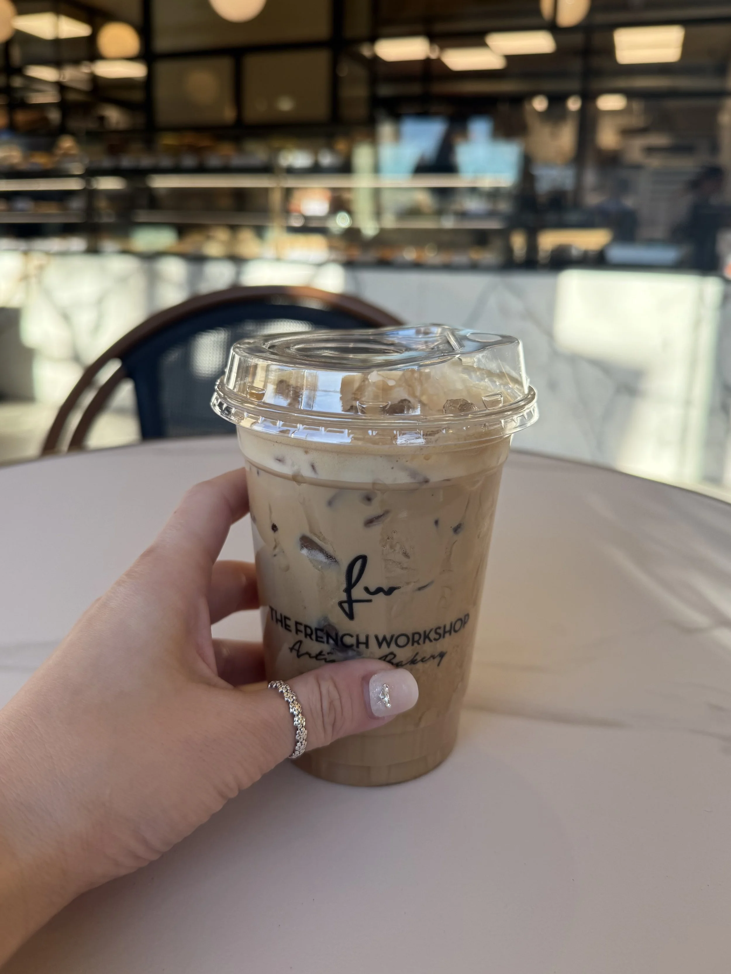 Cold coffee latte